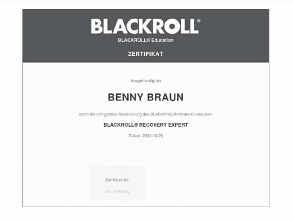 Blackroll Recovery Expert Personal Trainer Augsburg
