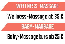 Günstige Wellnessmassage und Babymassage